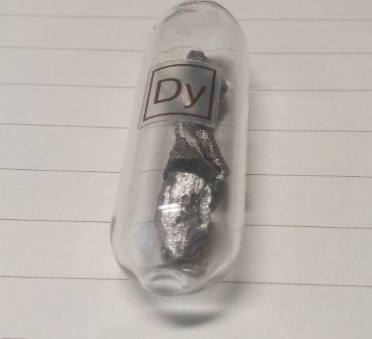 Dysprosio Metal (Dy) -Pellet